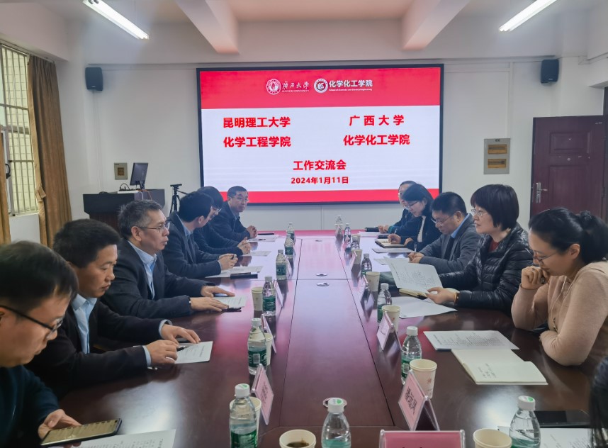 昆明理工大学化学工程学院经理罗永明一行到公司考察调研